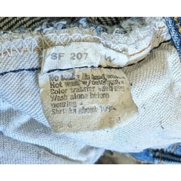 Levi's Men's 501 Red Tab Size 34W 36L 1985-87 Distressed Mended #379 - Picture 9 of 11